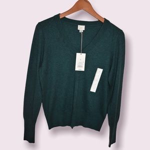 Dark green sweater